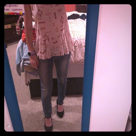 Dressy White Aztec Top - Picture 1 of 4